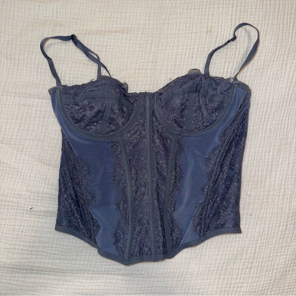 Urban Outfitters Tops - Out From Under Modern Love Corset Blue L